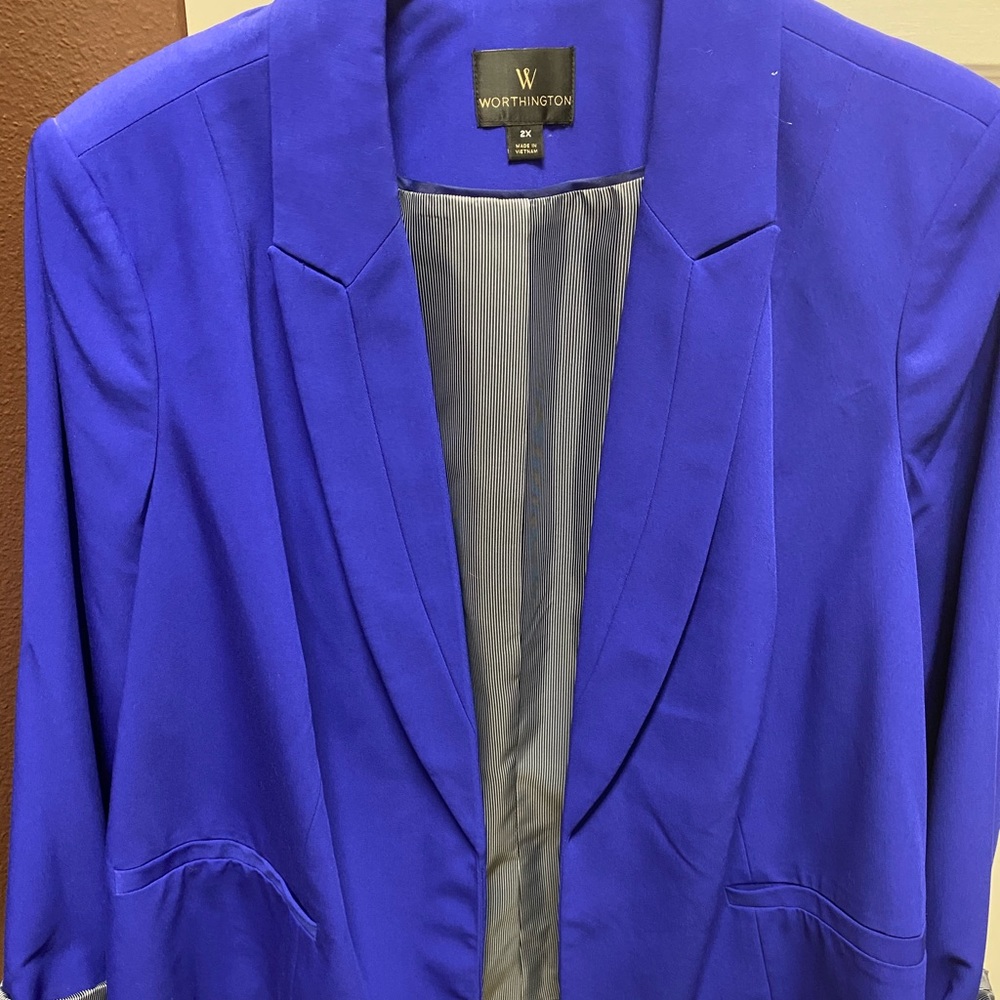 Blue/purple hue blazer